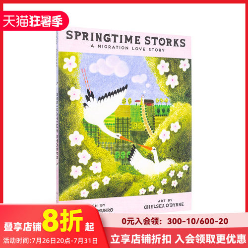 【现货】春天的鹳鸟：迁徙的故事 Springtime Storks : A Migration Love Story 鸟类爱好者 原版英文儿童绘本 善本图书