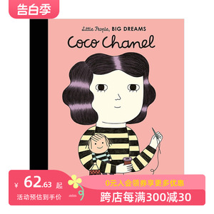 【现货】【小人物，大梦想】香奈儿Coco Chanel 3-6岁儿童美术音乐启蒙彩图英文艺术绘本 早教学前教育人物故事 善本图书