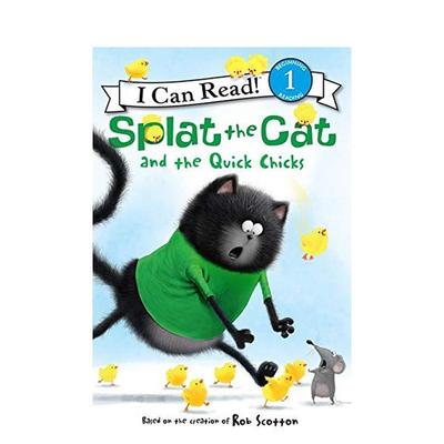 【现货】喵星人：小鸡们 Splat the Cat and the Quick Chicks 原版英文儿童分阶阅读