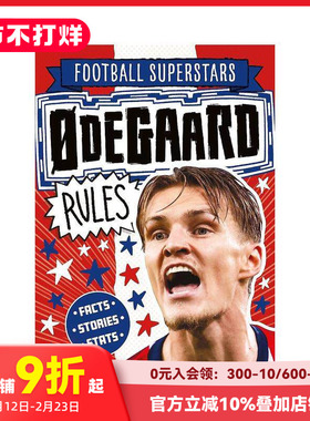 【现货】足球明星特辑：马丁·厄德高 【Football Superstars】?degaard Rules 原版英文儿童漫画
