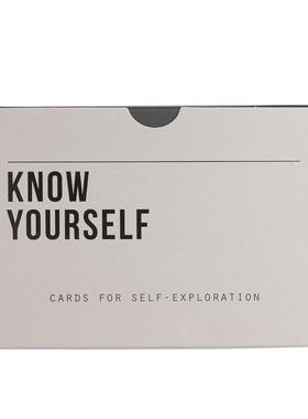 【预售】了解自己：60 个问题，助您加深自我认知和情感洞察 Know Yourself Prompt Cards 原版卡牌