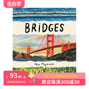 现货 进口原版 桥 Bridges Majewski 英文儿童绘本 善本图书 法国插画师Marc