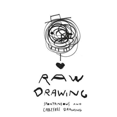 【现货】原始绘画：即兴而无忧无虑地画画 Raw Drawing: spontaneous and carefree drawing 原版英文艺术插画原画设定集 善本图书