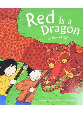 【现货】红色的龙 Red Is a Dragon 原版英文儿童绘本 中国新年