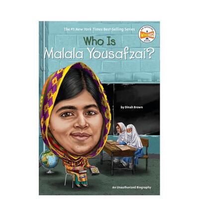 【预售】英文原版 Who Is Malala Yousafzai 谁是马拉拉 女权主义者