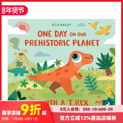 【预售】【史前星球一日记】霸王龙宝宝的一天 One Day on our Prehistoric Planet T 史前世界 原版英文儿童绘本