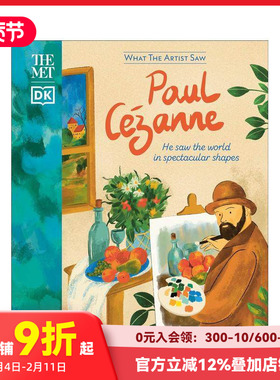 【预售】【透过艺术家之眼】保罗·塞尚 【What The Artist Saw】Paul Cézanne 原版英文儿童艺术启蒙 善本图书