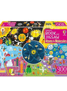 【现货】【书和拼图】原子和分子（300片） Book and Jigsaw Atoms and Molecules 进口原版英文儿童绘本 善本图书