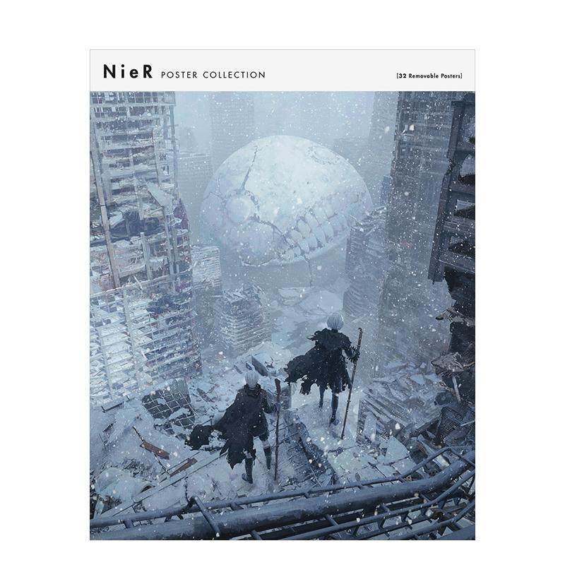 【预售】尼尔机械纪元海报画集 NieR Poster Collection 原版英文艺术插画原画设定集 32张海报 横尾太郎 后末日科幻 善本图书