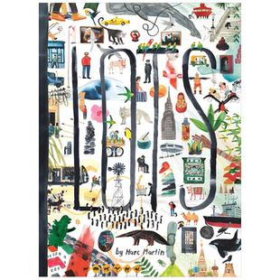 许许多多 Lots 墨尔本插画师Marc Martin 地球上生物的多样性 一桶一桶的朋友 大象之旅 英语启蒙英文儿童绘本 可单拍