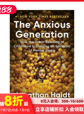 【现货】焦虑的一代（平装） The Anxious Generation Goodreads高分推荐 原版英文社会科学