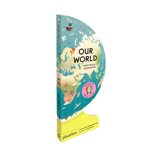 【现货】Our World 我们的世界:*一本地理书 中国插画师丰风Lisk Feng 创意装帧360度绘本 英文原版