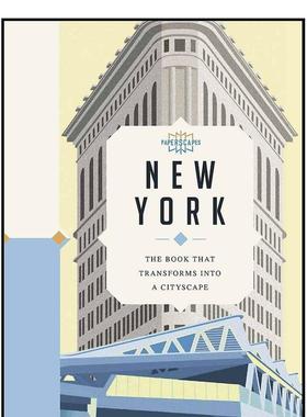 【现货】【Paperscapes】纸上风采:纽约:礼物书 New York 英文原版进口 善本图书