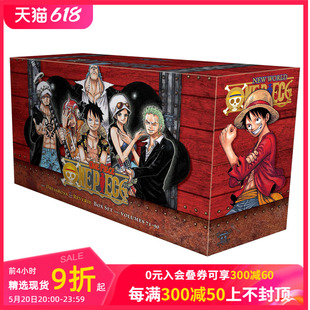 海贼王盒装 英文漫画 Box Volumes 原版 预售 One Piece Set 善本图书 第4部：含卷71