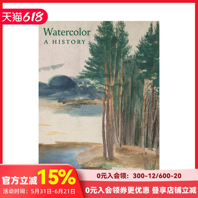 【预售】Watercolor:A History 水彩画历史 特殊纸张印刷 卢浮宫策展人艺术介绍画册