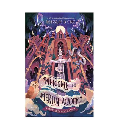 【预售】欢迎来到梅林学院：后裔之谜 Welcome to Merlin Academy: A Descendants Mystery 原版英文儿童故事