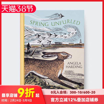 【现货】【Angela Harding季节版画四部曲】春之舒展 Spring Unfurled 自然插画 便携开本 原版英文艺术插画原画设定集