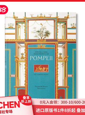 【现货】【TASCHEN】Fausto & Felice Niccolini庞贝古城的房屋和纪念碑 Houses and monuments of Pompeii 原版英文艺术