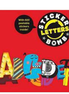 【现货】字母贴纸 Stickerbomb Letters 原版英文贴纸书