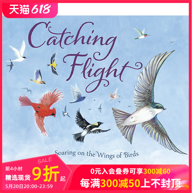 【现货】英文原版抓紧时间飞行 Catching Flight跟鸟类学勇气坚强精装艺术插画绘本 3岁+儿童英语进口图书善本童书