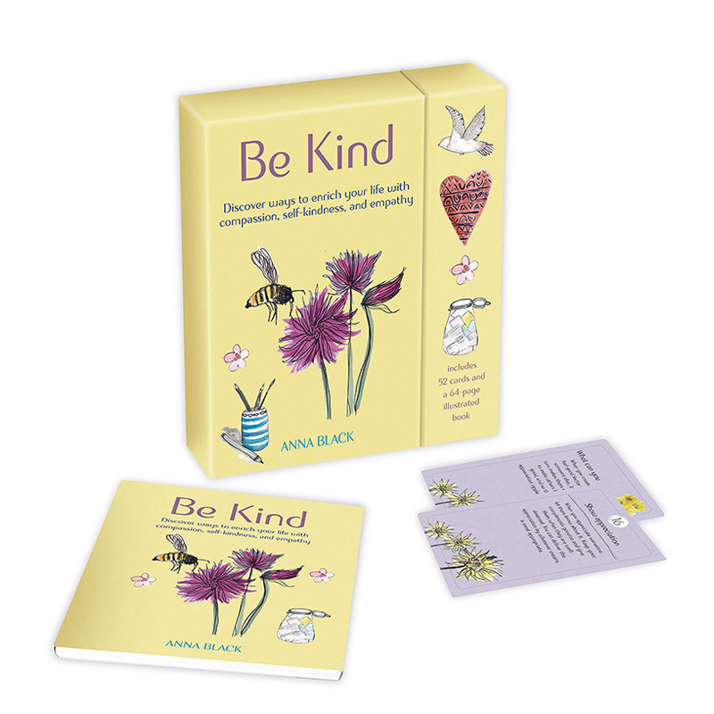 【现货】保持有爱:52张卡牌和指导手册 英文原版进口卡牌互动游戏 Be Kind: Includes a 52-card deck and guidebook