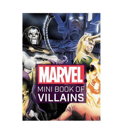 【预售】【Mini Book】英文原版 Marvel Comics: Mini Book of Villains 漫威漫画 反叛恶棍的艺术 收藏版迷你精装小书