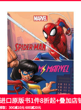 【预售】漫威双连载：蜘蛛侠与惊奇女士 Marvel Double Feature: Spider-Man and Ms. Marvel 原版英文儿童漫画