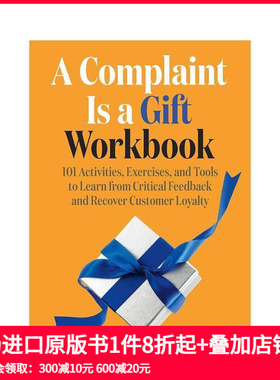 【预售】投诉是一份礼物工作簿 Complaint Is A Gift Workbook 原版英文商业行销