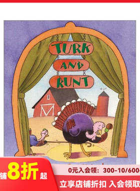 【现货】特克和伦特：感恩节喜剧 Turk and Runt:A Thanksgiving Comedy 原版英文儿童绘本