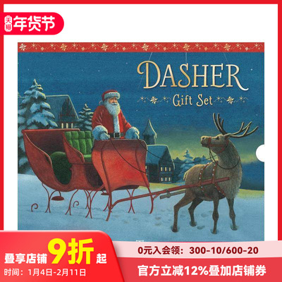 【预售】圣诞礼品书套装 Dasher Gift Set 原版英文儿童绘本 善本图书