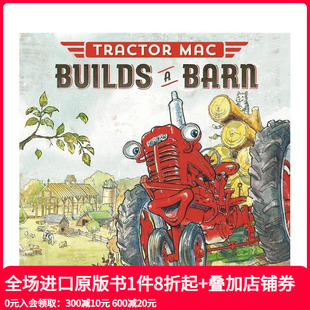 Builds 英文儿童绘本 拖拉机麦克 原版 Barn Mac Tractor 建造谷仓 现货