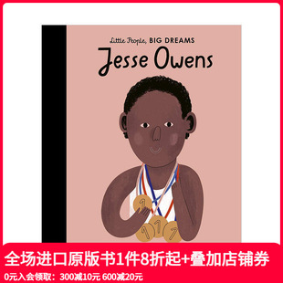 职业发展学前准备 小人物 英文原版 艺术绘本图书 6岁儿童艺术启蒙精装 Owens 杰西·欧文斯Jesse 大梦想 现货