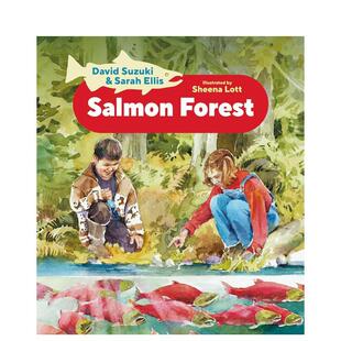 【预售】三文鱼森林 Salmon Forest 原版英文儿童绘本 善本图书