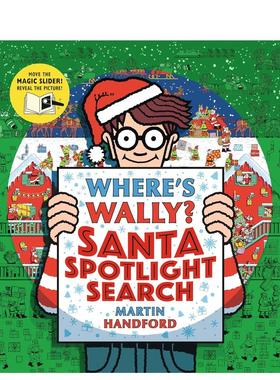 【现货】威利在哪里？：圣诞合集 Where's Wally? Santa Spotlight Search 原版英文儿童趣味 善本图书