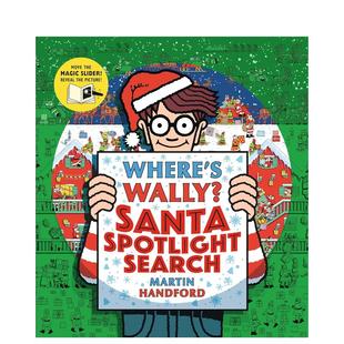 原版 善本图书 Where Santa Spotlight Wally? 威利在哪里？：圣诞合集 英文儿童趣味 Search 现货