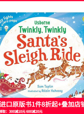 【预售】闪闪发光的圣诞雪橇之旅 Twinkly Twinkly Santa's Sleigh Ride 原版英文儿童趣味 善本图书