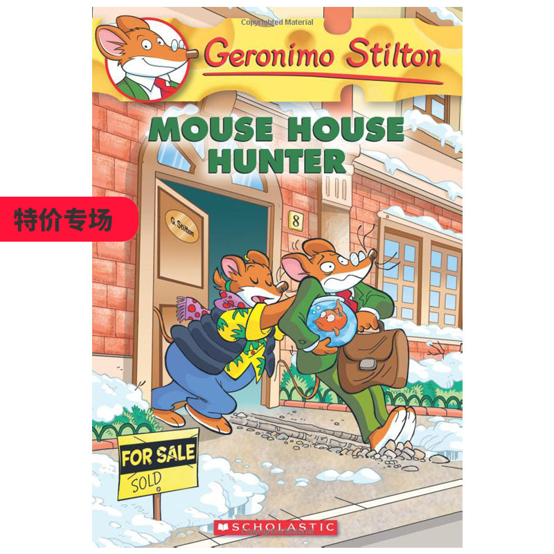 【现货】GERONIMO STILTON #61: MOUSE HOUSE HUNTER 【老鼠记者】#61：老鼠窝猎人适合6-12岁