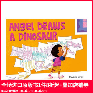 Angel Draws 原版 安吉尔画恐龙 Dinosaur 英文儿童绘本 现货