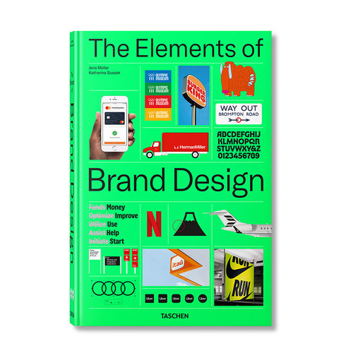 【现货】【TASCHEN】品牌设计要素 The Elements of Brand Design 原版英文综合设计 形态色彩字体 Pentagram访谈 善本图书