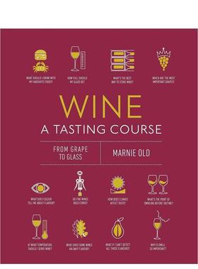 【现货】DK百科 葡萄酒品鉴Wine A Tasting Course 品味爱好者入门初学指南精装图集 英文原版 善本图书