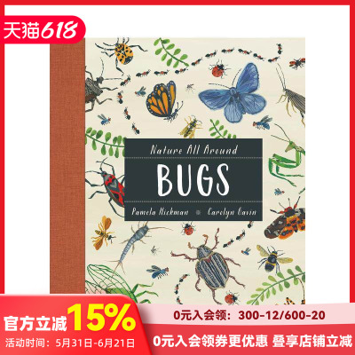 【现货】大自然就在身边：昆虫 Bugs 英文原版进口儿童绘本知识科普 善本图书