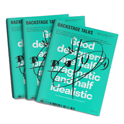 【订阅】 Backstage Talks 商业设计行业对谈对话集小众杂志 美国英文版 年订1期 善本图书 E690