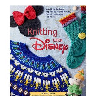 素针织 Knitting 英文生活综合 预售 善本图书 原版 用迪士尼元 Disney with