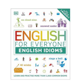 【预售】DK新视觉人人学英语:学习和练习常见的习语和表达方式 English for Everyone English Idioms 原版英文语言学习 善本图书