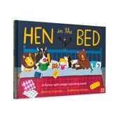 the 现货 母鸡 Hen Bed 床上 英文儿童数字认知睡前绘本亲子互动 原版 趣味数学启蒙 善本图书