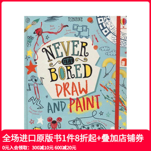 儿童艺术启蒙绘本 艺术入门启发 绘画Never Draw and Bored 不会无聊 Get 英文原版 Paint 预售