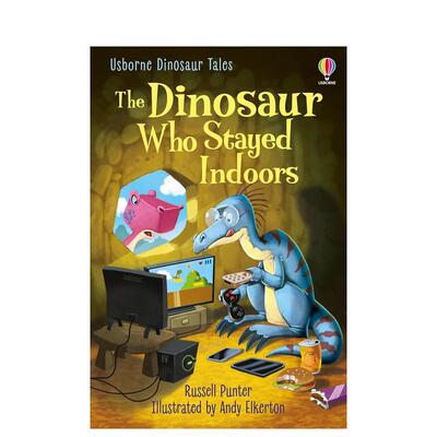【现货】待在室内的恐龙The Dinosaur Who Stayed Indoors 3-6岁儿童英语启蒙趣味社交启蒙故事分级阅读书 英文原版 善本图书