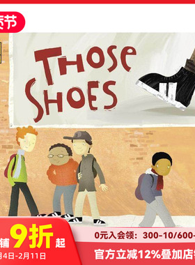 【现货】那双鞋子 Those Shoes 英文原版同理心主题的经典绘本3-8岁 Maribeth Boelts插画儿童图画书 蓝思阅读分级AD550L