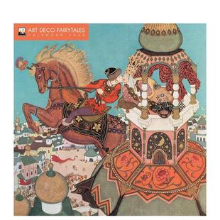 童话挂历 Deco 预售 饰艺术风格 原版 插画黄金 2026 艺术日历 2026年装 Wall Fairytales Art 日历 Calendar