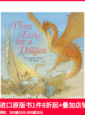 【预售】龙的三项任务 Three Tasks for a Dragon 原版英文儿童绘本